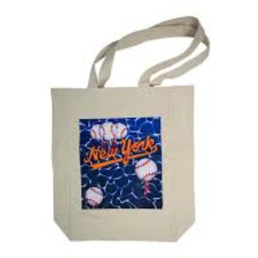 NY Mets Canvas Beach Tote Bag 2024 by Joel Mesler ~ Citi Field SGA 5/25
